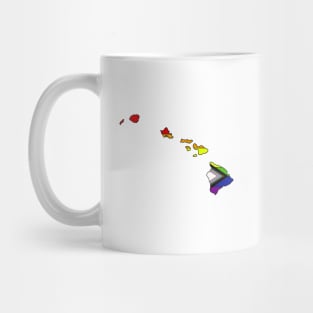 Progress pride flag - Hawaii Mug